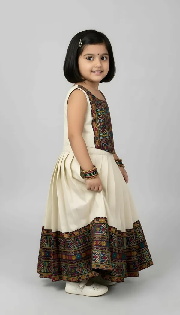 Kids_South_Indian_Traditional_Pattu_Pavadai_Silk_Blend_Readymade_Lehenga_Choli_Dress_For_Girls