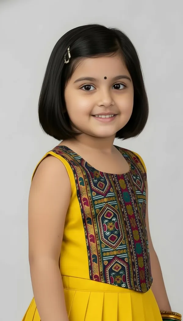 Kids_South_Indian_Traditional_Pattu_Pavadai_Silk_Blend_Readymade_Lehenga_Choli_Dress_For_Girls