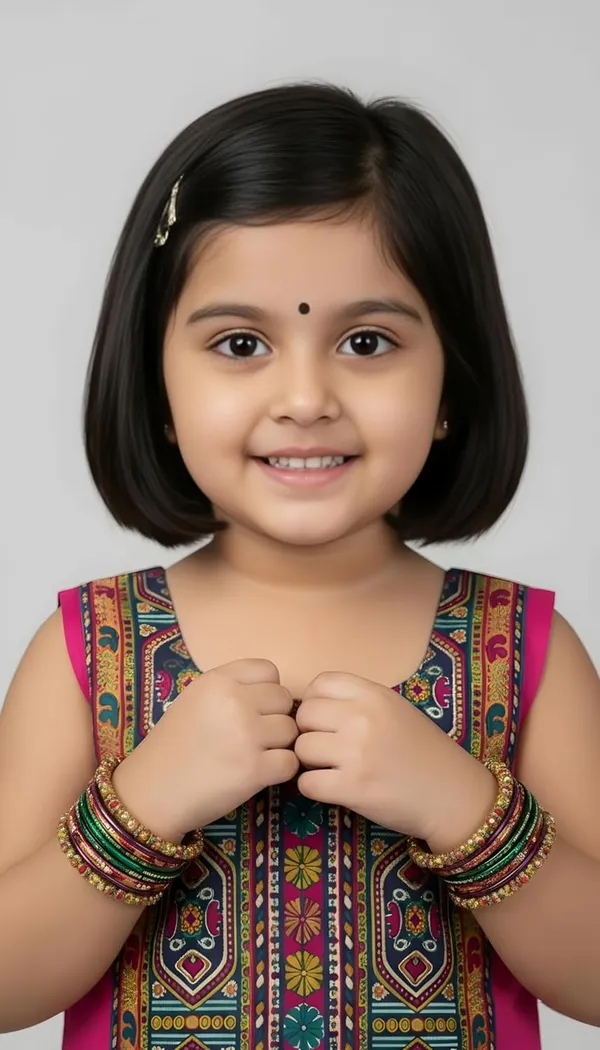Kids_South_Indian_Traditional_Pattu_Pavadai_Silk_Blend_Readymade_Lehenga_Choli_Dress_For_Girls