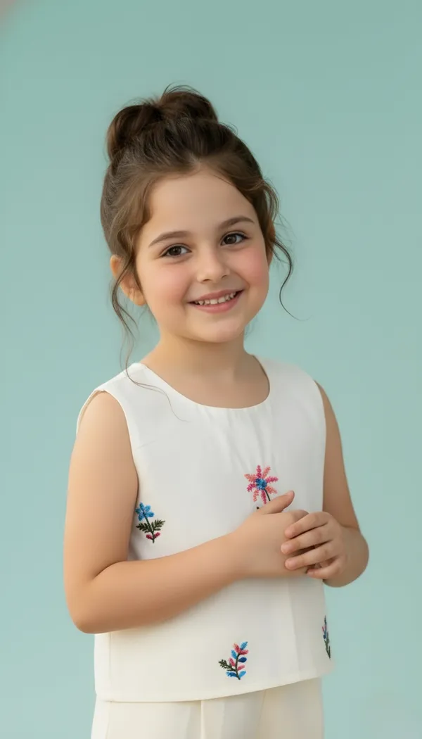 FELIZ_THE_DESIGNER_STUDIO_Girls_Silk_Blend_Ethnic_Top_&_Palazzo_Set|Kids_Salwar_Set|Indo_Western
