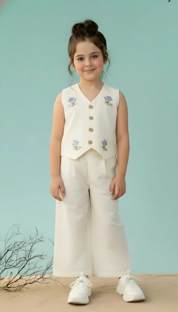 FELIZ_THE_DESIGNER_STUDIO_Girls_Silk_Blend_Ethnic_Top_&_Palazzo_Set|Kids_Salwar_Set|Indo_Western