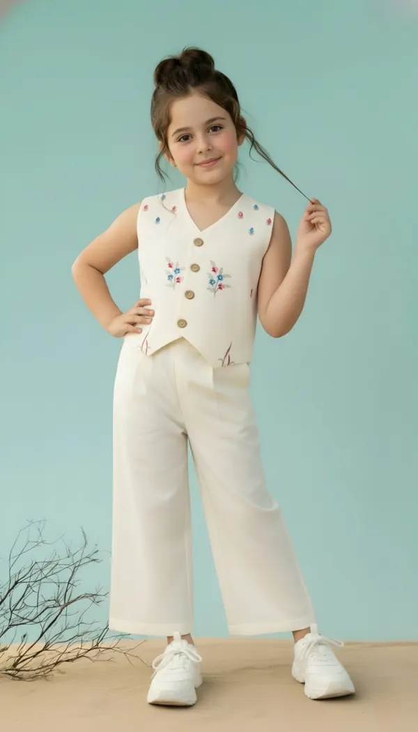 FELIZ_THE_DESIGNER_STUDIO_Girls_Silk_Blend_Ethnic_Top_&_Palazzo_Set|Kids_Salwar_Set|Indo_Western