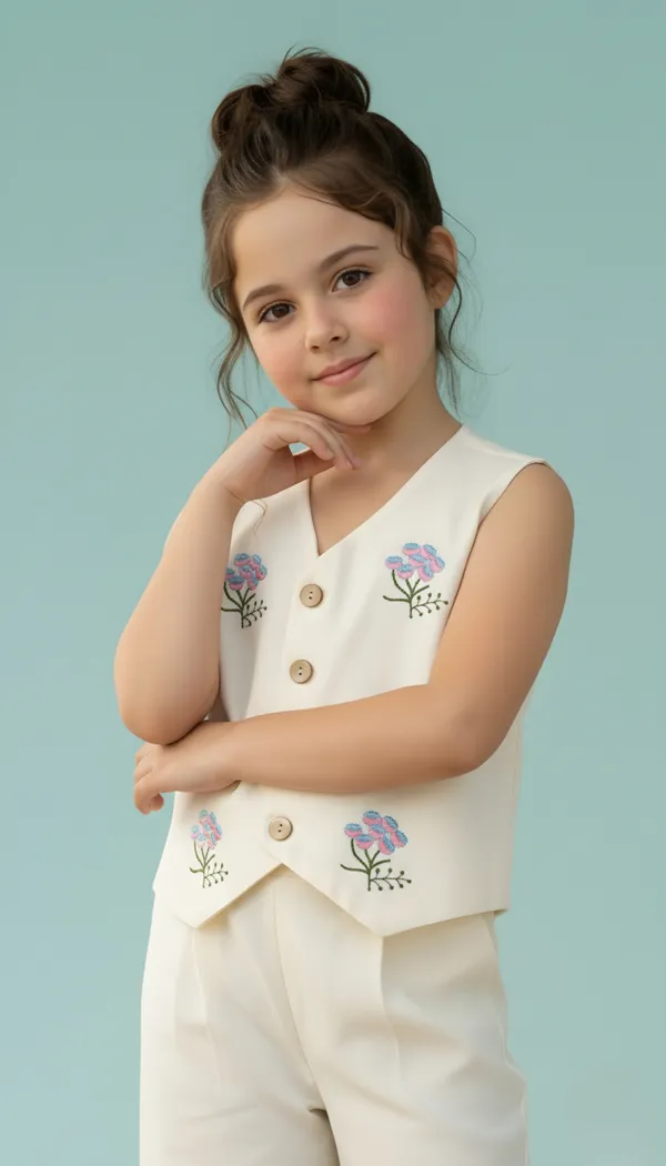 FELIZ_THE_DESIGNER_STUDIO_Girls_Silk_Blend_Ethnic_Top_&_Palazzo_Set|Kids_Salwar_Set|Indo_Western