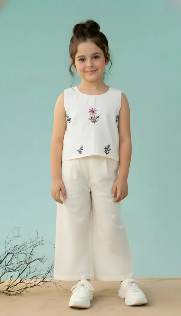 FELIZ_THE_DESIGNER_STUDIO_Girls_Silk_Blend_Ethnic_Top_&_Palazzo_Set|Kids_Salwar_Set|Indo_Western