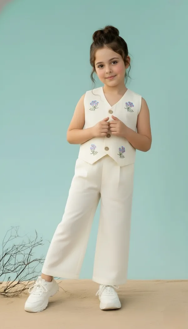 FELIZ_THE_DESIGNER_STUDIO_Girls_Silk_Blend_Ethnic_Top_&_Palazzo_Set|Kids_Salwar_Set|Indo_Western