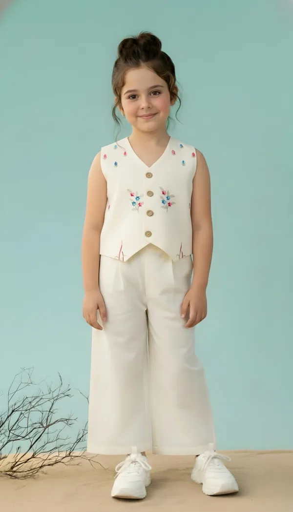 FELIZ_THE_DESIGNER_STUDIO_Girls_Silk_Blend_Ethnic_Top_&_Palazzo_Set|Kids_Salwar_Set|Indo_Western