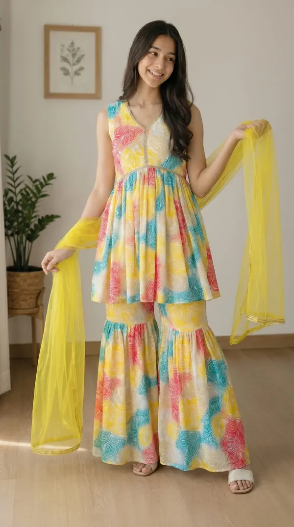 Girls_Rayon_Fabric_Floral_Printed__Sharara_Dress_Set_For_All_Occasion_salwar_suit