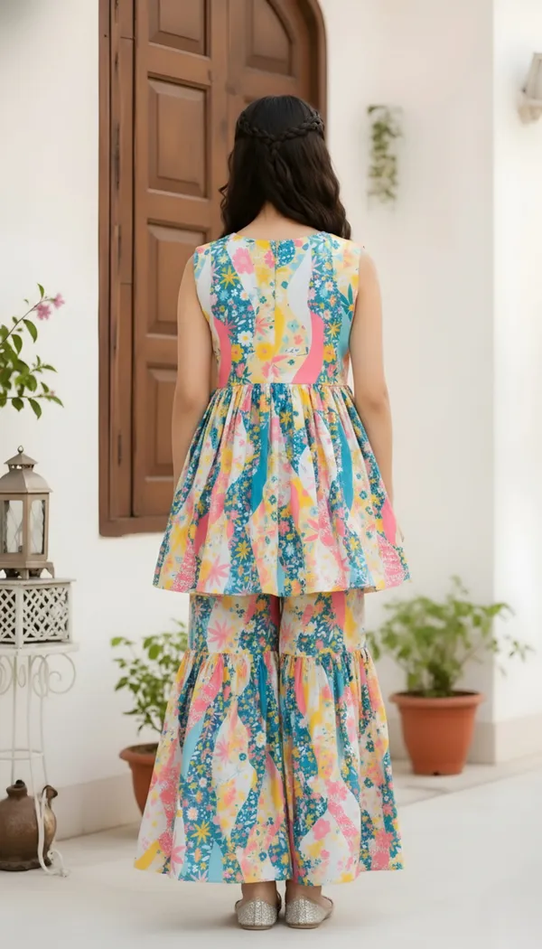 Girls_Rayon_Fabric_Floral_Printed__Sharara_Dress_Set_For_All_Occasion_salwar_suit