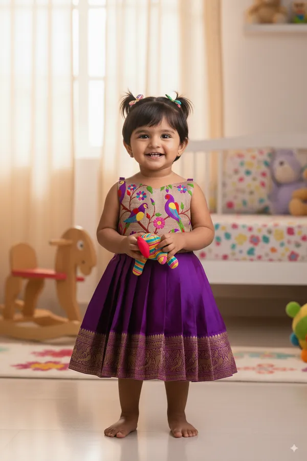 Kids_Pattu_Pavadai_Frock