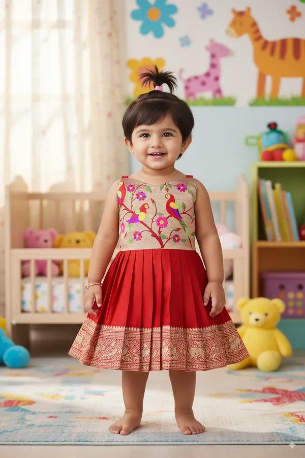 South_Indian_Traditional_Pattu_Pavadai_Jacquard_Frock_Dress_for_Baby_Girls