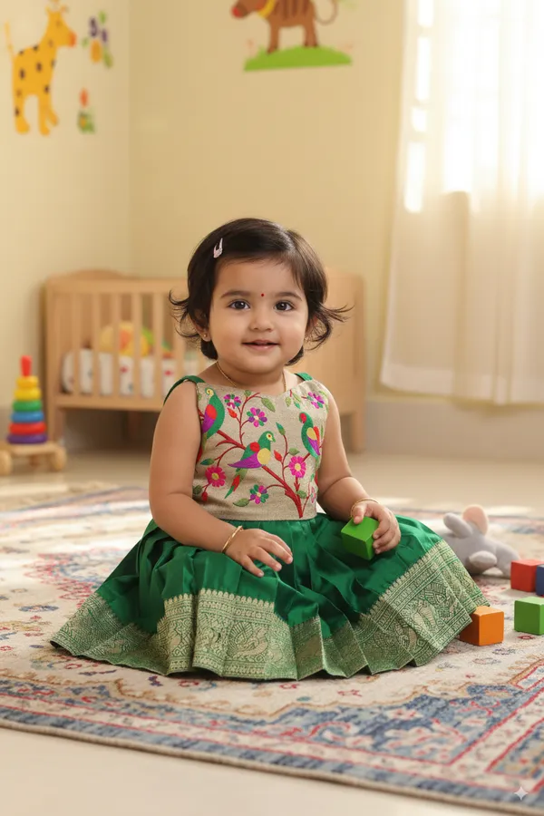 South_Indian_Traditional_Pattu_Pavadai_Jacquard_Frock_Dress_for_Baby_Girls