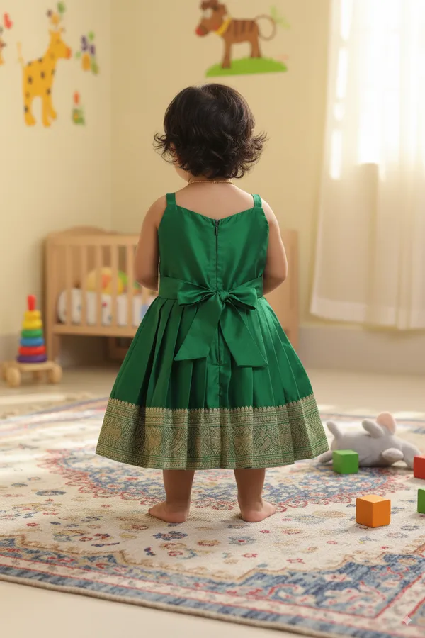 South_Indian_Traditional_Pattu_Pavadai_Jacquard_Frock_Dress_for_Baby_Girls