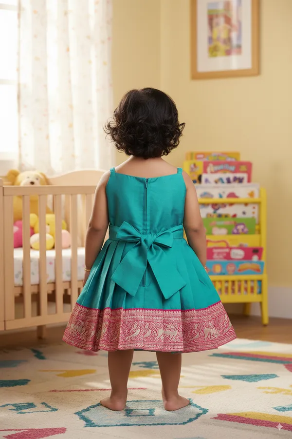 South_Indian_Traditional_Pattu_Pavadai_Jacquard_Frock_Dress_for_Baby_Girls