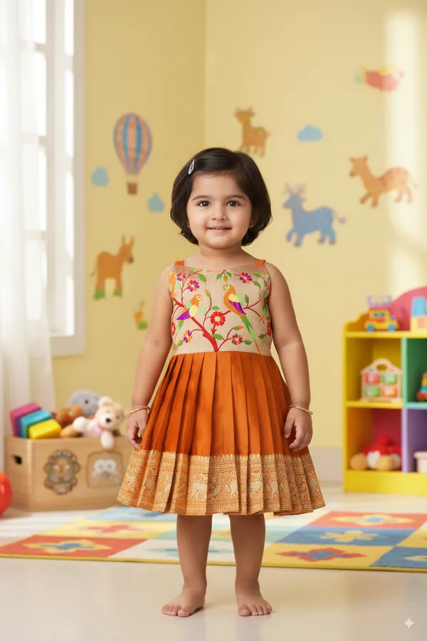 South_Indian_Traditional_Pattu_Pavadai_Jacquard_Frock_Dress_for_Baby_Girls