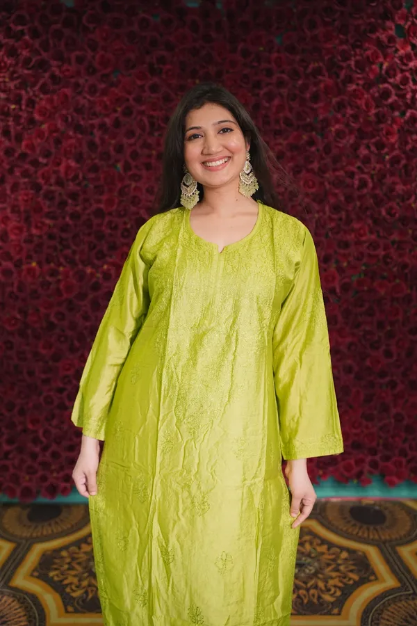 Purple_And_Mint_Green_Chanderi_Kurti_For_Woman_Pack_Of_2