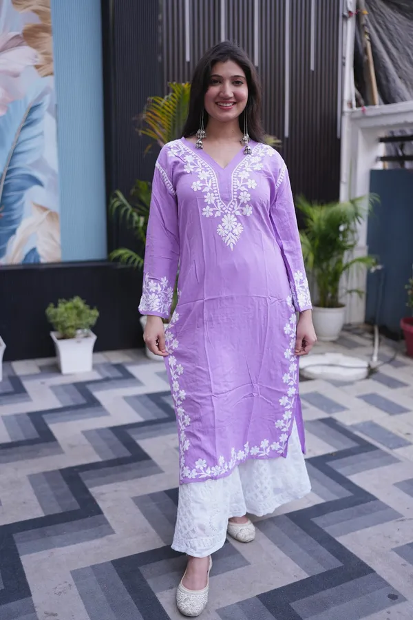 Lavender_Reyon_Kurti_For_Woman
