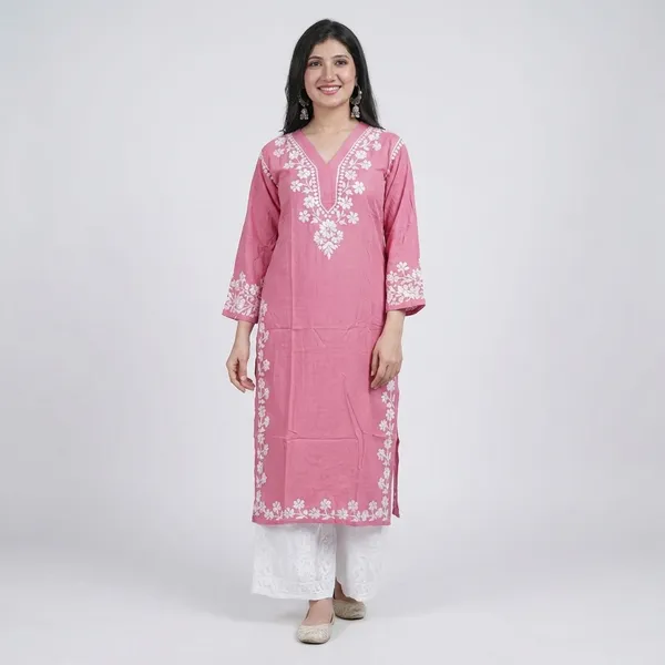 Rani_Pink_Reyon_Kurti_And_Dusky_Rose_Reyon_Kurti_For_Woman