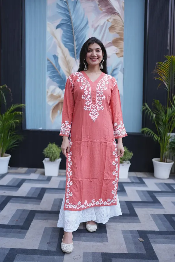 Orange_And_Purple_Reyon_Kurti_For_Woman_Pack_Of_2