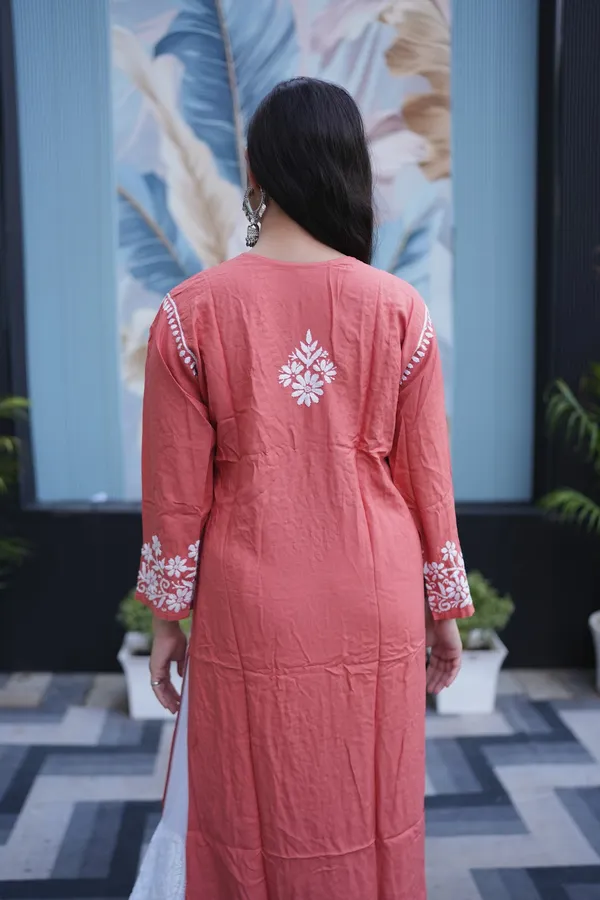 Orange_Reyon_Kurti_For_Woman