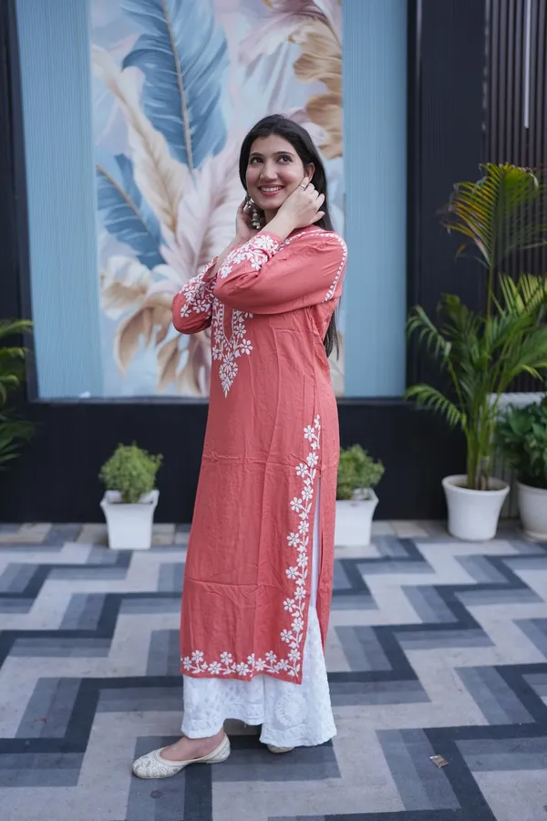 Orange_And_Purple_Reyon_Kurti_For_Woman_Pack_Of_2
