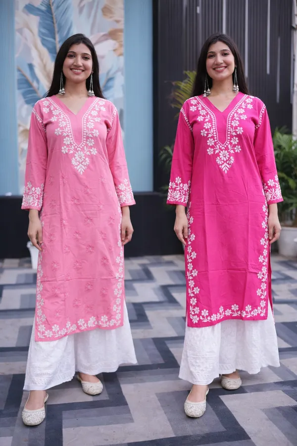Rani_Pink_Reyon_Kurti_And_Dusky_Rose_Reyon_Kurti_For_Woman