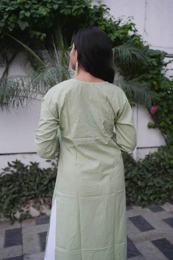 Olive_Green_Cotton_Kurti_For_Woman