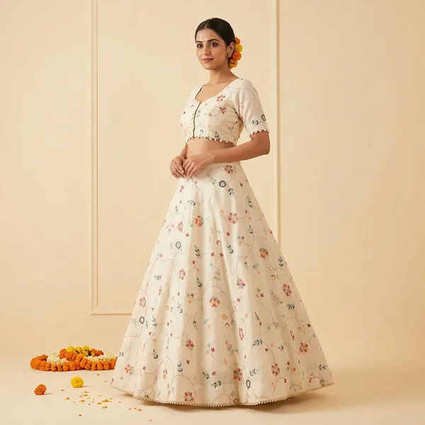 White_Khadi_Cotton_Lehenga_Set_For_Women_(LEHENGA+BLOUSE+DUPATTA)