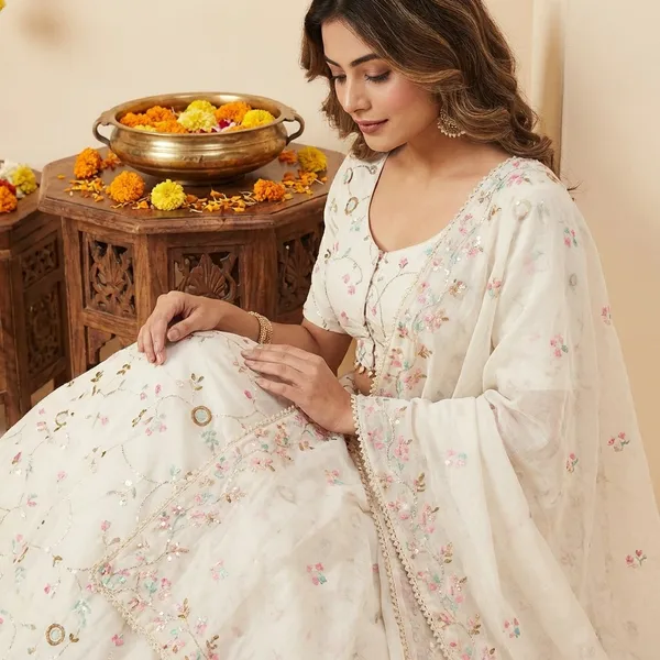 White_Khadi_Cotton_Lehenga_Set_For_Women_(LEHENGA+BLOUSE+DUPATTA)