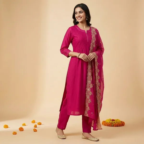 Pink_Mul_Chanderi_Suit_Set_For_Women