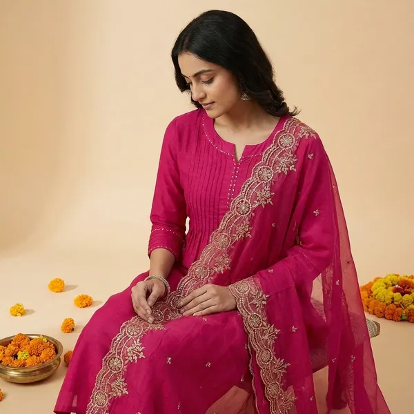 Pink_Mul_Chanderi_Suit_Set_For_Women