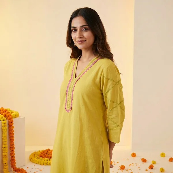 Yellow_Mul_Cotton_Suit_Set_For_Women-(KURTI+PANT+DUPATTA)