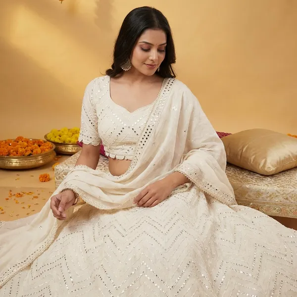 White_Khadi_Cotton_Lehenga_Set_For_Women_(LEHENGA+BLOUSE+DUPATTA)