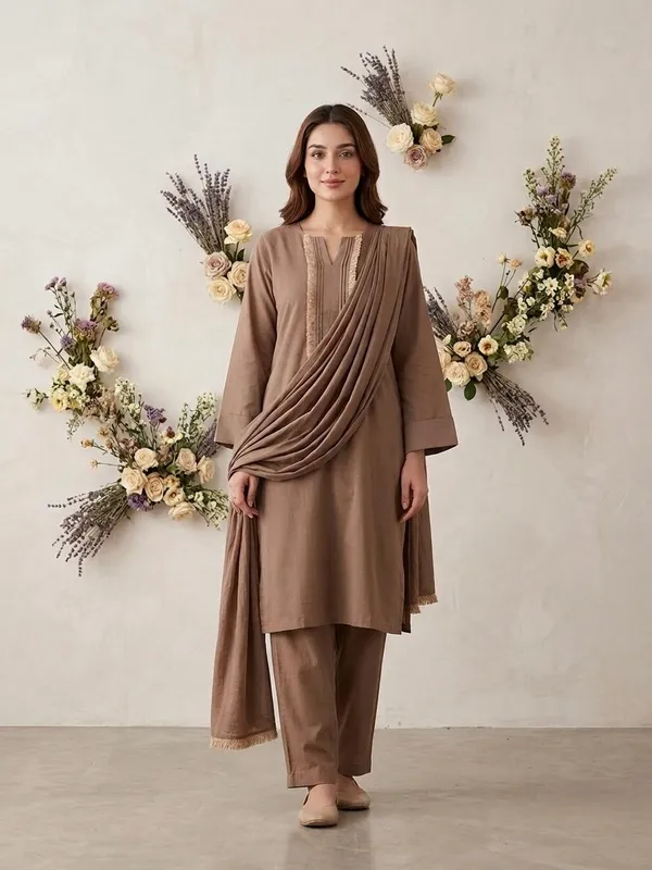 Mul_Cotton_Daily_Wear_Suit_Set_–_Coffee_Brown_(KURTI+PANT+DUPATTA)🤎