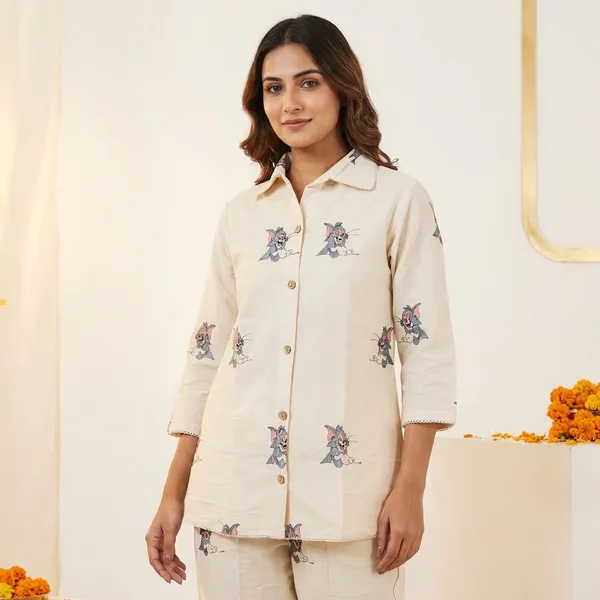 White_Khadi_Cotton_Co-Ord_Set_For_Women