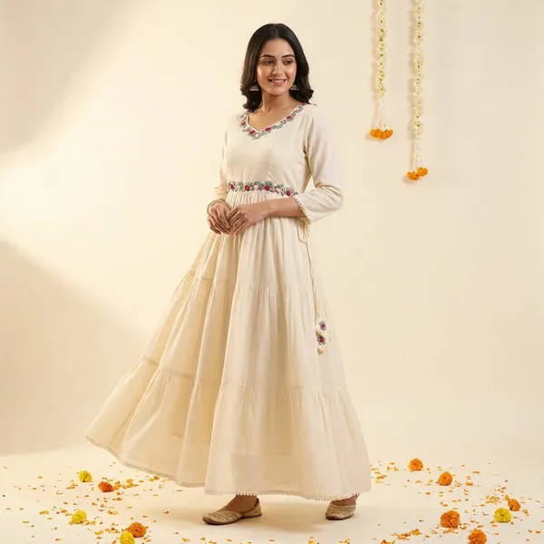 OFF_White_Khadi_Cotton_Kurti_For_Women