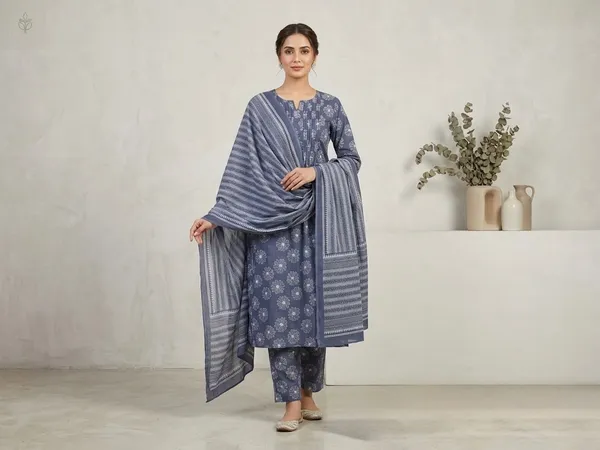 Grey_Mul_Cotton_Suit_Set_For_Women_(KURTI+PANT+DUPATTA)