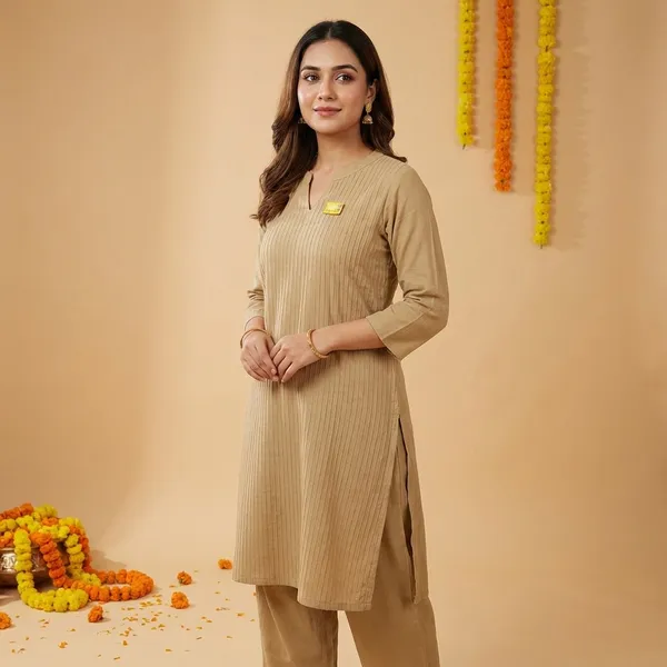 Beige_Mul_Cotton_Suit_Set_For_Women-(KURTI+PANT+DUPATTA)