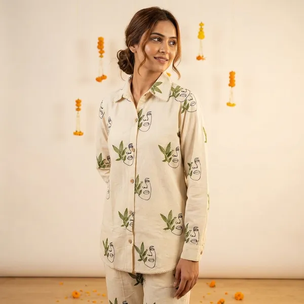 White_Khadi_Cotton_Co-Ord_Set_For_Women
