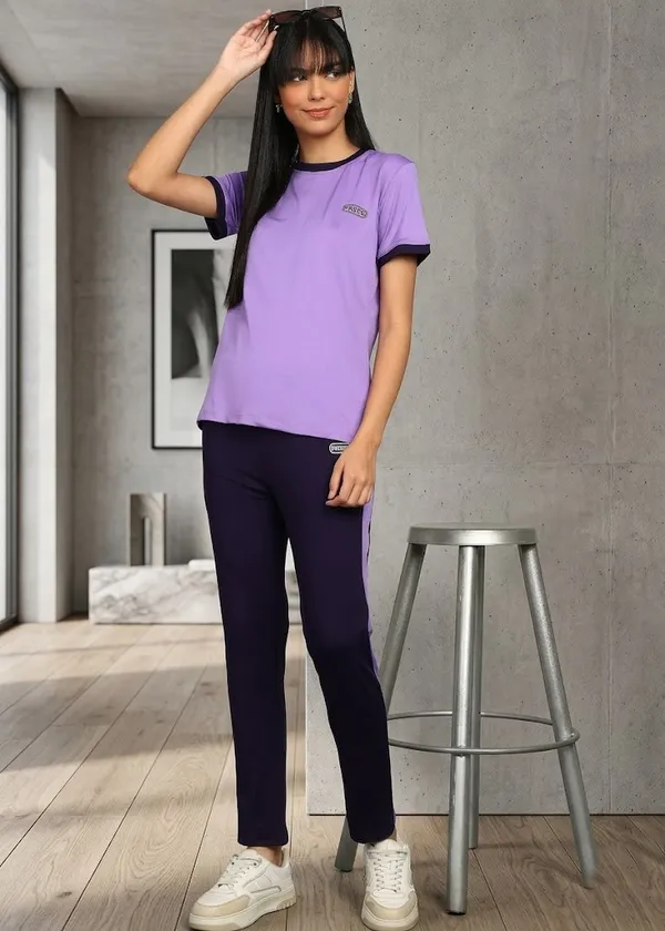 Purple_Polyester_Night_Suit_Set_For_Women
