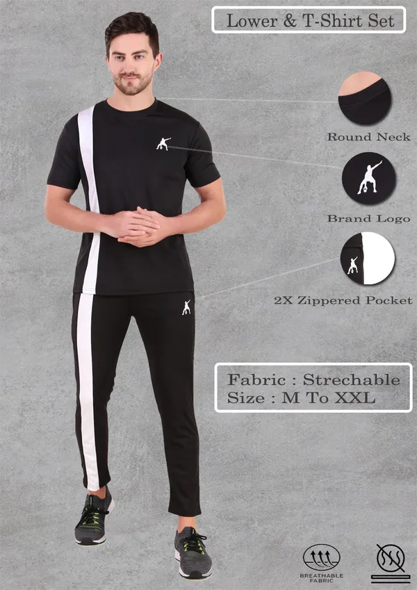 Black_Polyester_Tshirt_And_Lower_Set_For_Men