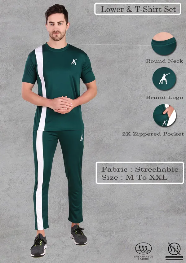 Green_Polyester_Tshirt_And_Lower_Set_For_Men