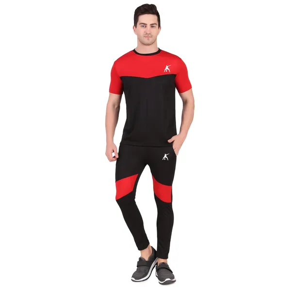 Black_Polyester_T_Shirt_And_Lower_Set_For_Men