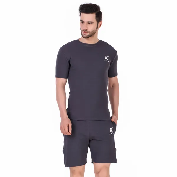 Grey_Polyester_T_Shirt_And_Shorts_Set_For_Men