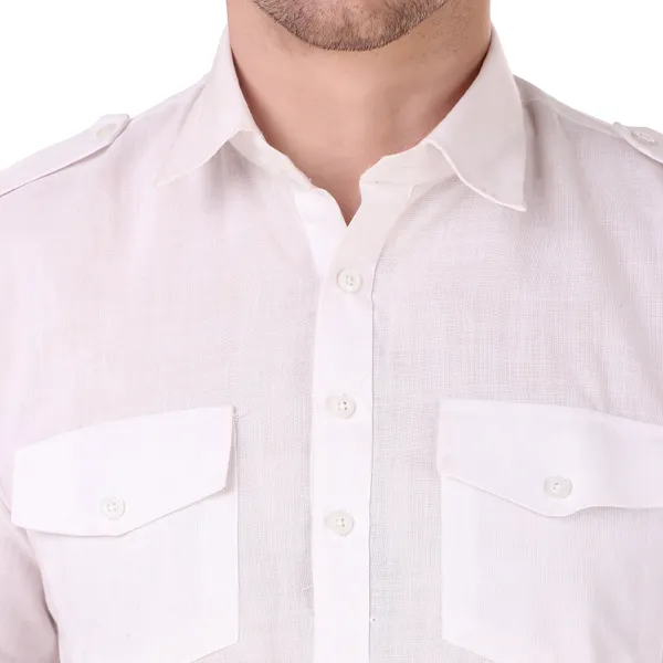 White_Cotton_Pathani_Suit_Kurta_Pajama_Set_For_Men