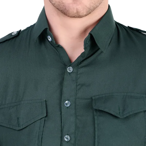 Olive_Cotton_Pathani_Suit_Kurta_Pajama_Set_For_Men