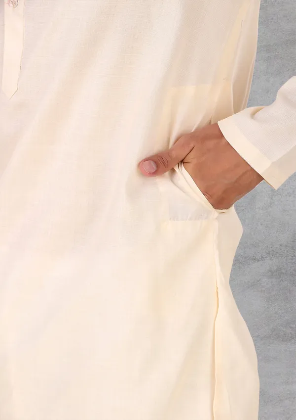 Beige_Cotton_Kurta_Pajama_Set_For_Men