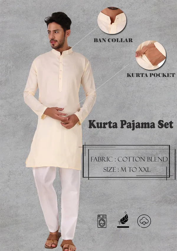 Beige_Cotton_Kurta_Pajama_Set_For_Men
