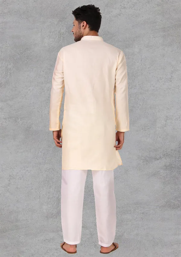 Beige_Cotton_Kurta_Pajama_Set_For_Men