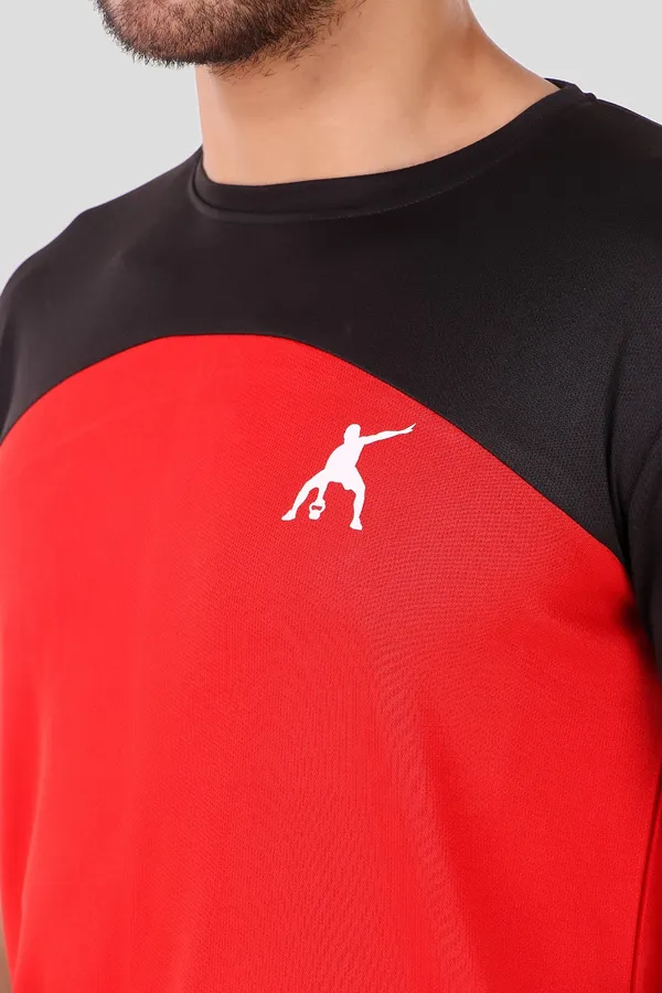 Black_Polyester_T_Shirt_And_Shorts_Set_For_Men