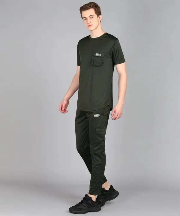 Mehendi_Green_Polyester_T_Shirt_And_Lower_Set_For_Men